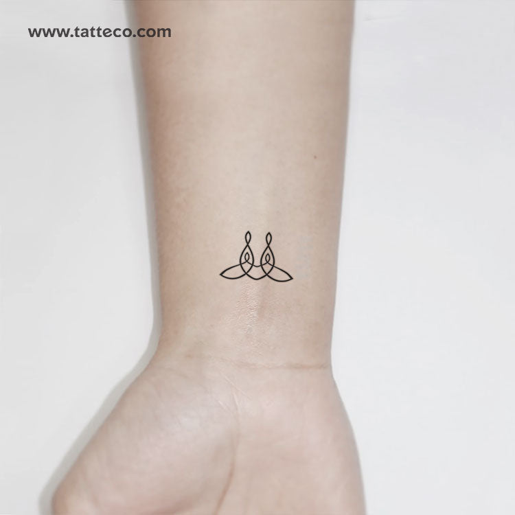 Symbol tattoo Meditation, balance, Unity. Line tattoo Black and grey.  Arthouse7 | Balance tattoo, Line tattoos, Unity tattoo